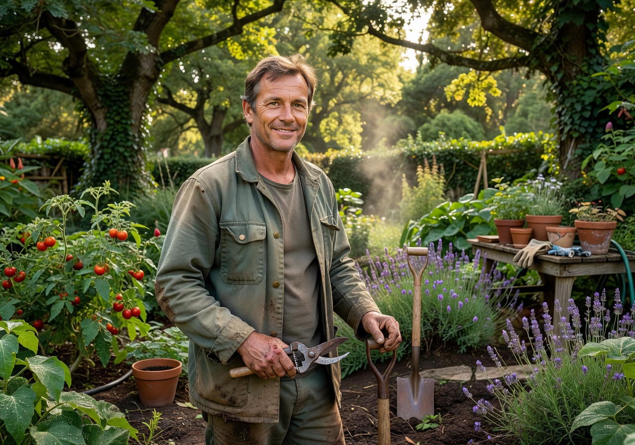 Portrait of gardener Søren Wells