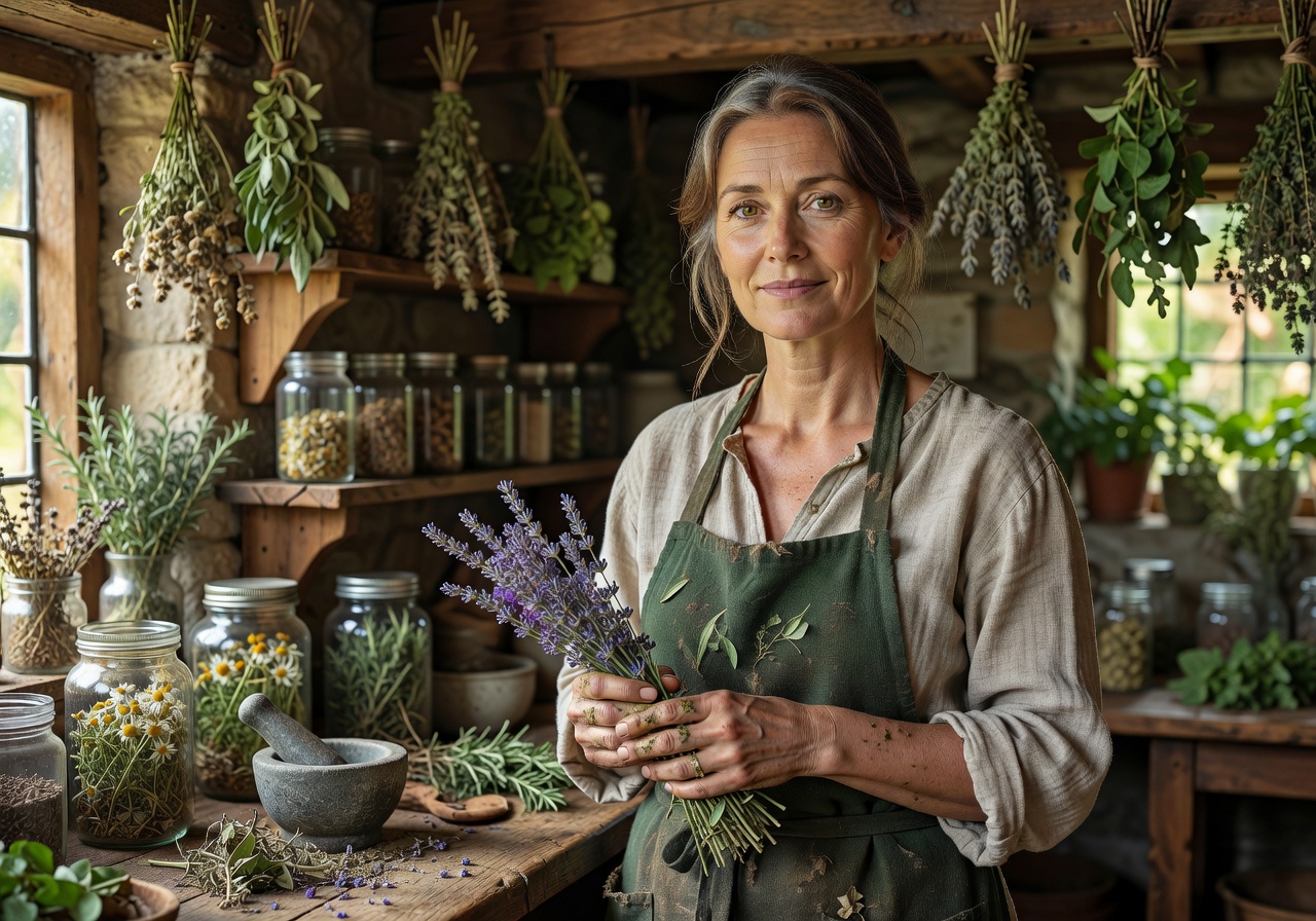 Portrait of herbalist Iona Rowse